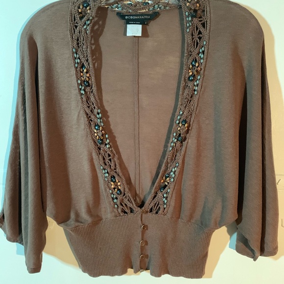 BCBGMAXAZRIA Cropped Cardigan - Picture 1 of 5